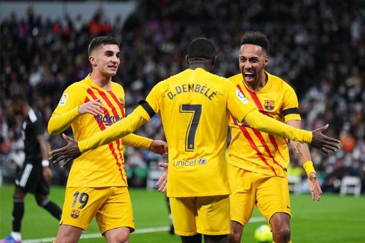 Kết quả Real Madrid 0-4 Barca: Ngày thăng hoa của Aubameyang