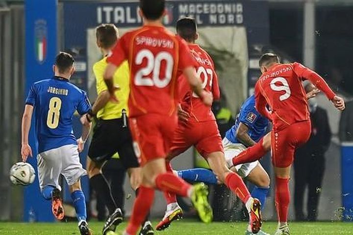 Địa chấn ở Palermo, Bắc Macedonia hạ tuyển Ý vòng play-off World Cup