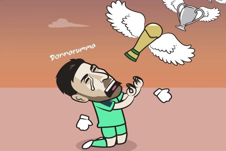 Biếm họa 24h: Donnarumma liên tiếp nếm mùi thất bại cay đắng