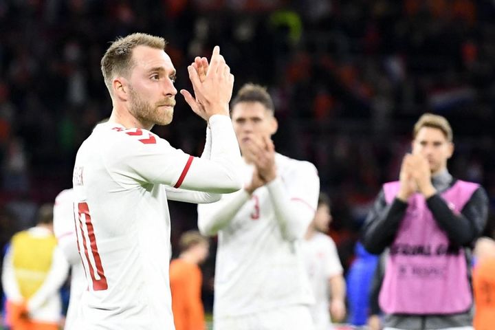 Christian Eriksen ghi bàn trong ngày trở lại thi đấu cho Đan Mạch
