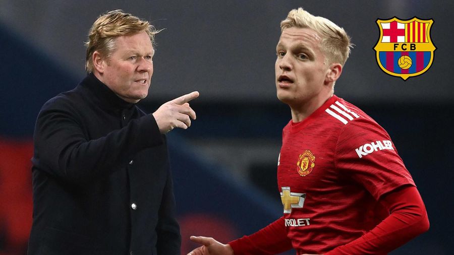HLV Koeman rủ Van de Beek về Barca