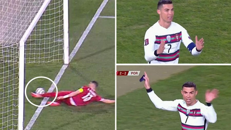 Ronaldo bị 'cướp bàn thắng', Bồ Đào Nha đòi VAR ở Vòng loại World Cup