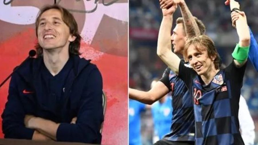 Luka Modric vỡ òa với cuộc 'họp báo' có một không hai