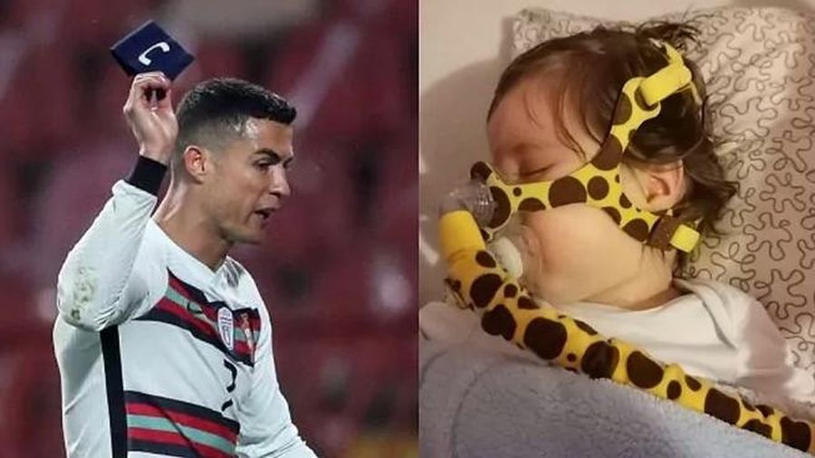 Ném băng thủ quân tuyển Bồ Đào Nha, Ronaldo vô tình cứu sống một em bé