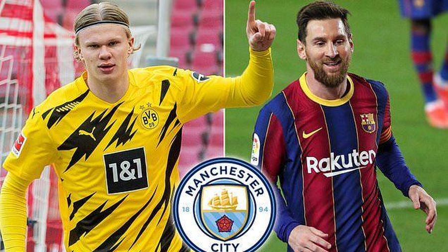 Man City quyết tâm 'đánh cả cụm' Messi và Haaland