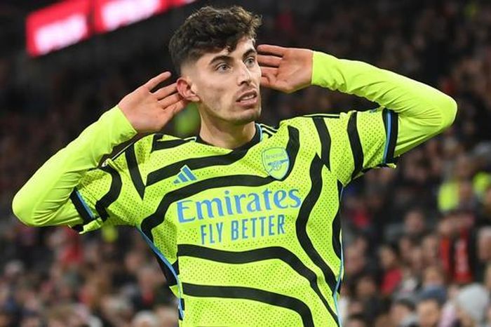 Kai Havertz ghi bàn quyết định đưa Arsenal lên đỉnh