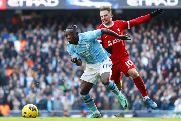 Jéremy Doku lập kỷ lục ấn tượng sau trận Man City 1-1 Liverpool