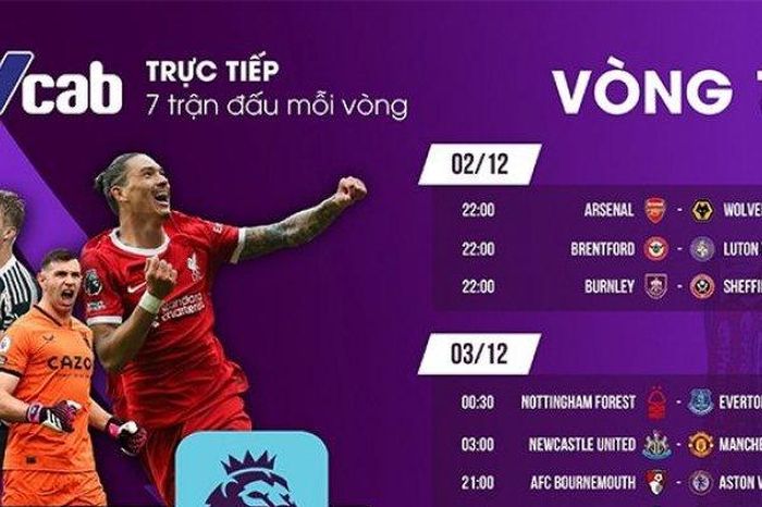 Vòng 14 NHA trên VTVcab: Đại chiến Newcastle - MU ở St James' Park