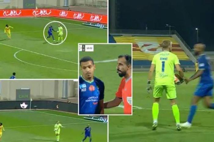 Pha bị penalty bi hài ở giải có Ronaldo: Động viên đồng đội dẫn tới bị phạt 11m