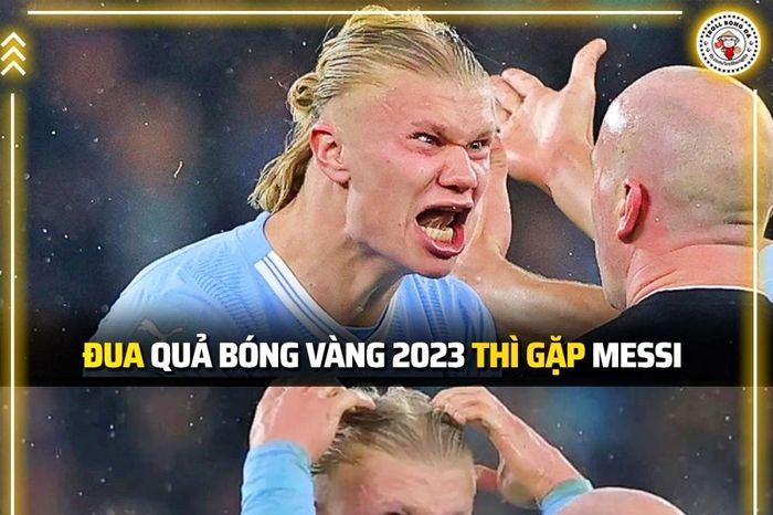 Biếm họa 24h: Erling Haaland khóc thét vì Messi và Ronaldo