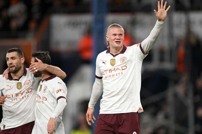 Haaland ghi 5 bàn trong chiến thắng vùi dập của Man City