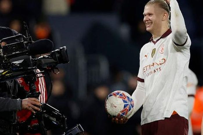 Haaland lập 'repoker', Man City thắng lớn trước Luton Town ở FA Cup