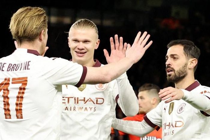 FA Cup: Hình ảnh trận đấu Erling Haaland ghi 5 bàn, De Bruyne kiến tạo xuất sắc, Man City thắng 6-2 Luton Town