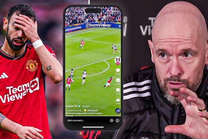 Ten Hag nổi giận khi Bruno Fernandes bị mỉa mai