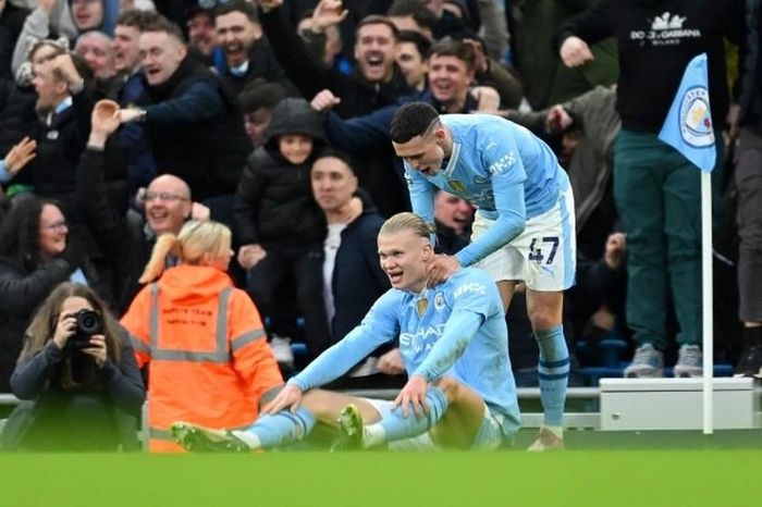 Chùm ảnh: Man City ngược dòng hạ Man Utd ở trận derby thành Manchester