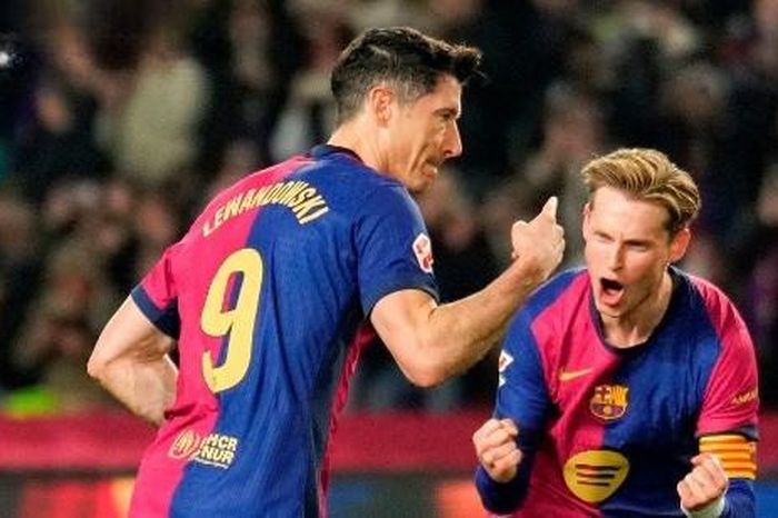 Lewandowski lập đại công, Barca chiếm ngôi đầu La Liga