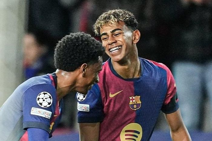 Lamine Yamal sáng chói cùng Barca, lập kỷ lục Champions League