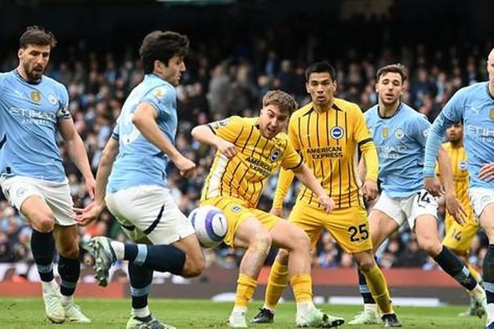 Ngoại hạng Anh: Man City bị Brighton 'cưa' điểm trên sân nhà