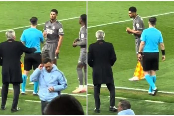 Bellingham gây tranh cãi vì tỏ thái độ với HLV Ancelotti