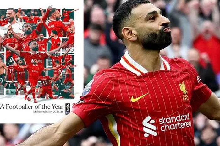 Mohamed Salah giành giải Cầu thủ xuất sắc nhất mùa 2024-2025