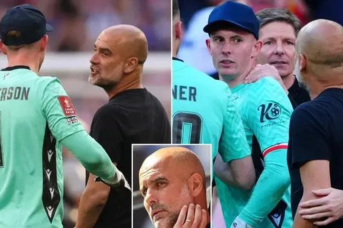 Cuộc 'đụng độ' giữa Guardiola và thủ môn Dean Henderson