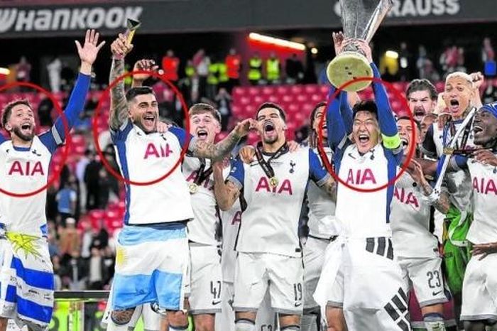 Son Heung-min lần đầu giành cúp châu Âu nhưng lại gặp sự cố hy hữu