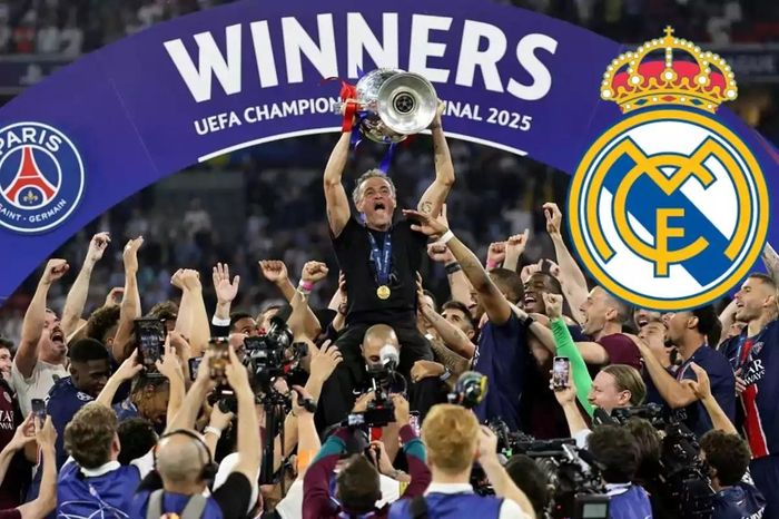 Real Madrid chúc mừng PSG