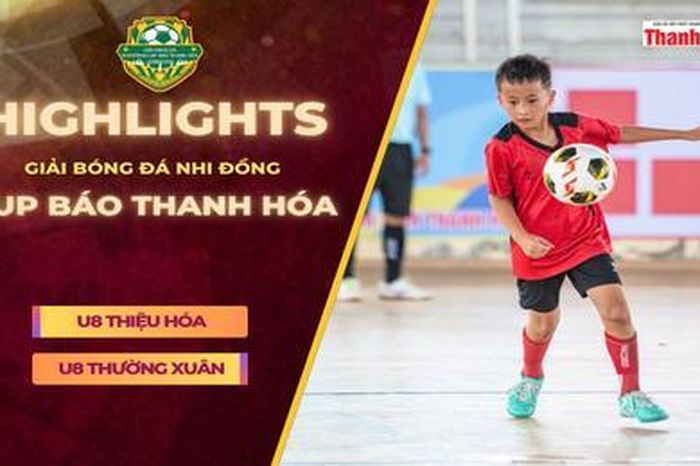 U8 Thiệu Hóa - U8 Thường Xuân|Đội trưởng lập hat-trick, Thiệu Hóa thắng trận ra quân