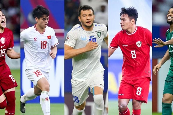 Bàn thắng của Văn Tùng và Văn Khang lọt top đẹp nhất vòng bảng U23 châu Á