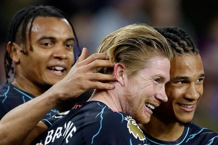 Ngoại hạng Anh: Hình ảnh trận đấu Man City thắng đậm Brighton trên sân khách