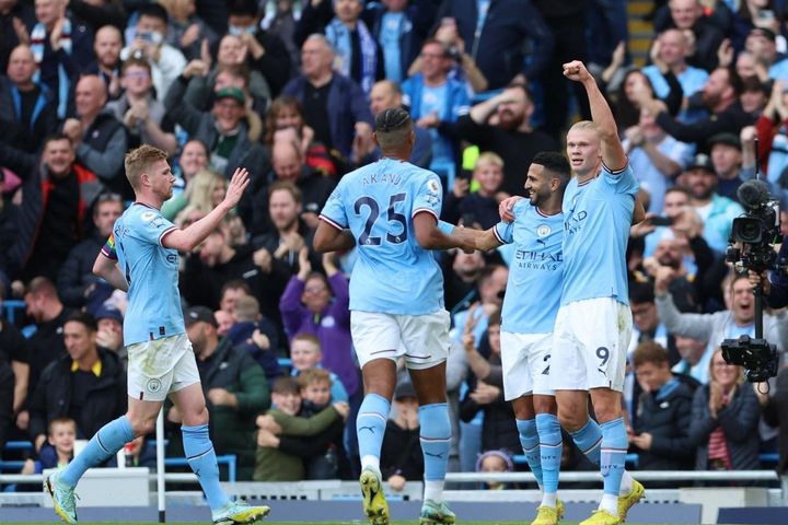 Haaland ghi cú đúp, De Bruyne lập siêu phẩm, Man City hạ đẹp Brighton