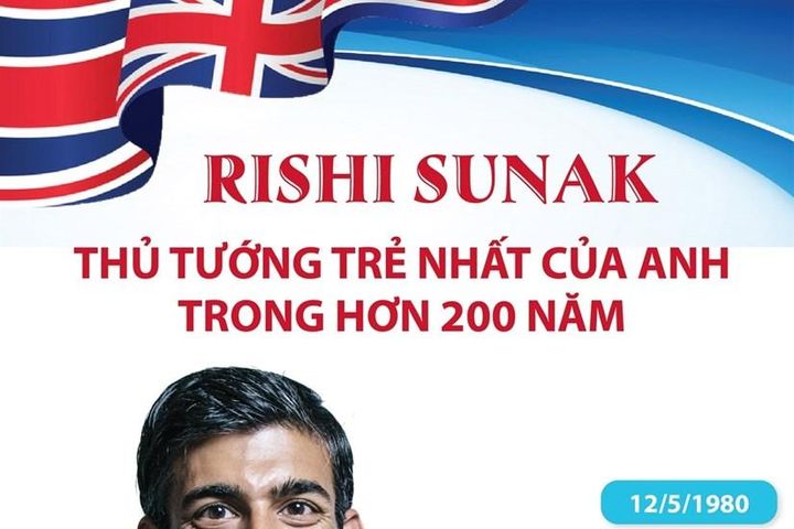 Rishi Sunak: Thủ tướng trẻ nhất nước Anh trong 200 năm
