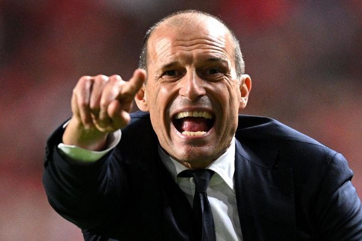Phản ứng của Allegri khi Juve bị loại khỏi Champions League
