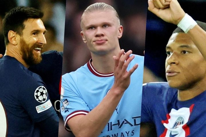 Cuộc đua 'Vua phá lưới' Cúp C1 châu Âu 22/23: Mbappe vượt Erling Haaland