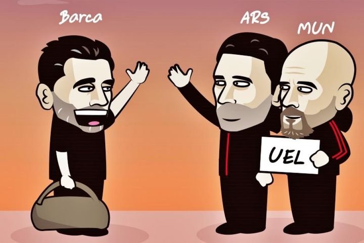Biếm họa 24h: HLV Ten Hag ra tận cửa đón Barca xuống Europa League
