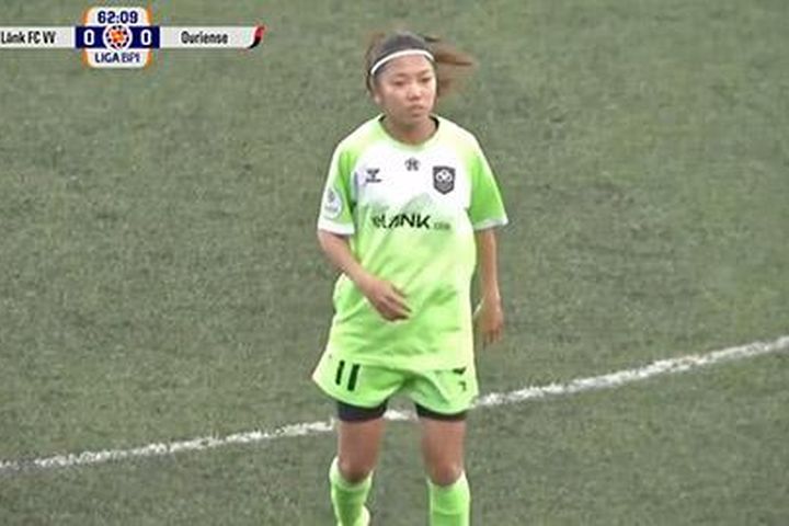 Huỳnh Như ghi dấu ấn đậm nét trong bàn thắng của FC Lank