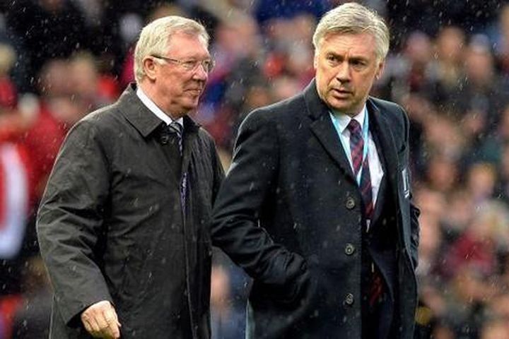 Trận thắng của Real Madrid giúp HLV Ancelotti 'soán ngôi' Sir Alex