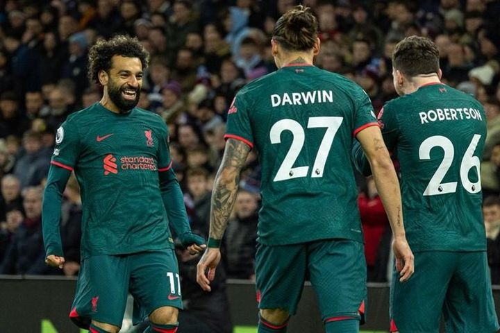 Salah ghi bàn, Liverpool đánh bại Aston Villa và tiến gần tốp 4