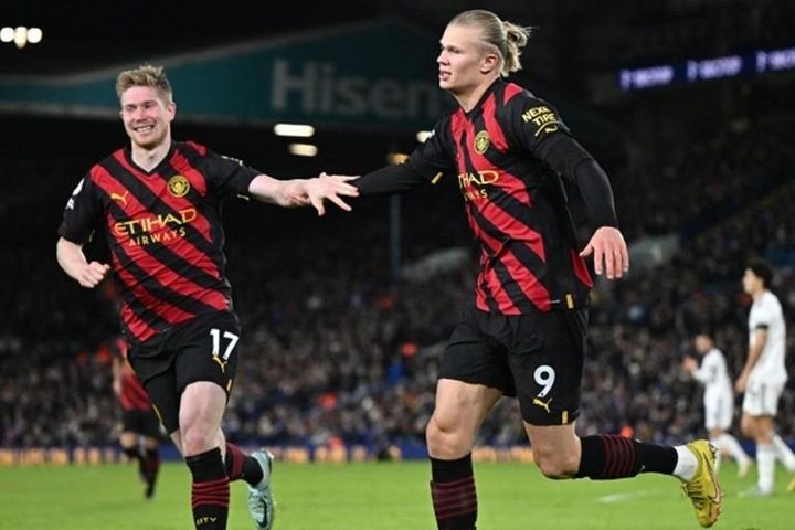 Haaland ghi cú đúp, Man.City đánh bại Leeds United 3-1