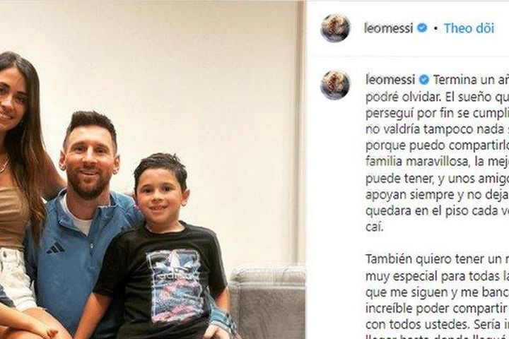 Messi gửi thông điệp đầy ý nghĩa ngay ngày đầu Năm mới 2023