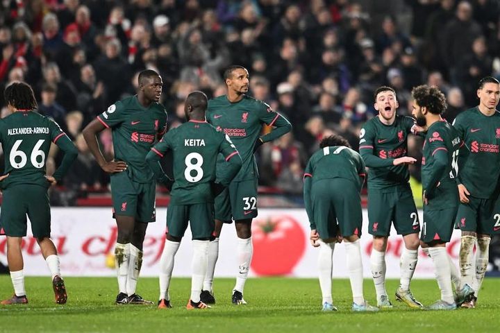 Liverpool nhận 'trái đắng' trước Brentford