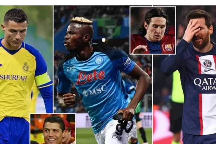 Osimhen 150 triệu euro ghi 100 bàn nhanh hơn Ronaldo - Messi, châu Âu phát cuồng