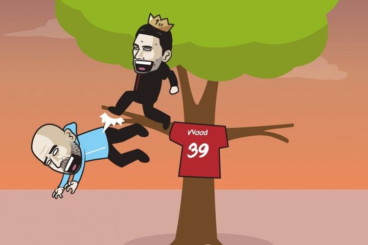 Biếm họa 24h: Mikel Arteta 'đá bay' Pep Guardiola khỏi ngôi đầu