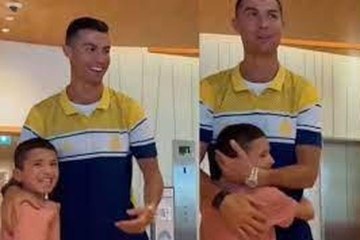 Hạnh phúc của cậu bé Syria khi được gặp siêu sao Cristiano Ronaldo