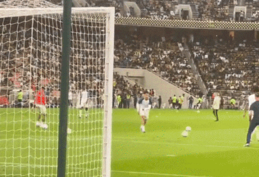 Ronaldo sút bóng vào CĐV