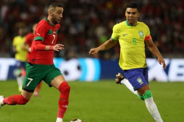 Video bóng đá Morocco - Brazil: 'Địa chấn' ngỡ ngàng, Casemiro ghi dấu ấn
