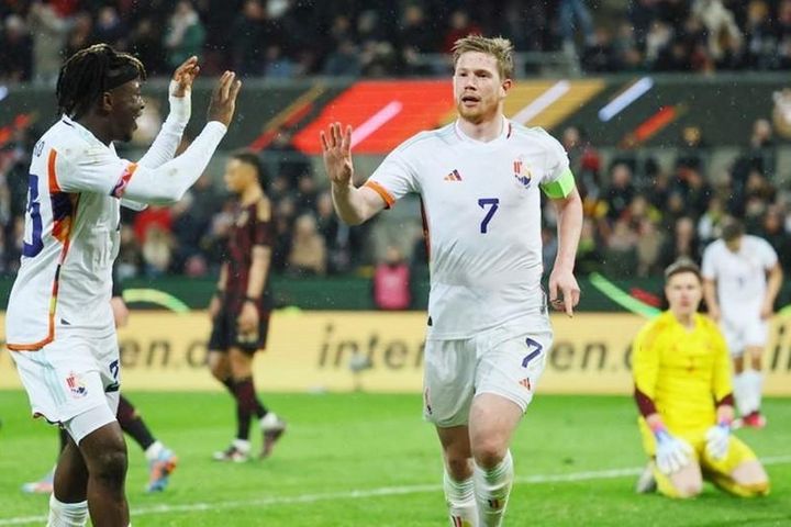Giao hữu: De Bruyne tỏa sáng, tuyển Bỉ thắng chủ nhà Đức 3-2