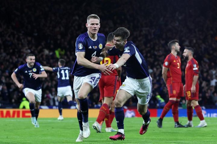 Kết quả Vòng loại EURO 2024: Sao MU tỏa sáng, Scotland quật ngã Tây Ban Nha