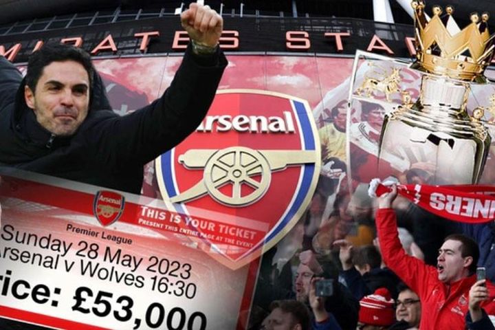Giá vé trận đấu hạ màn mùa giải của Arsenal tăng chóng mặt