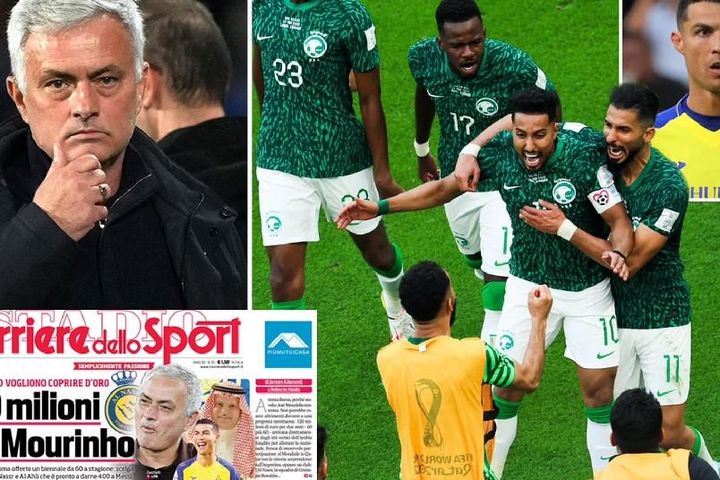Mourinho được đề nghị 120 triệu euro dẫn dắt tuyển Saudi Arabia